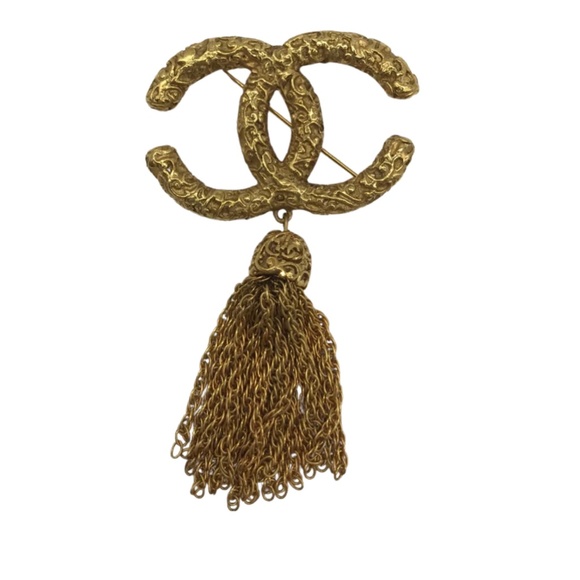 Chanel CC Tassel Brooch - Picture 1 of 3